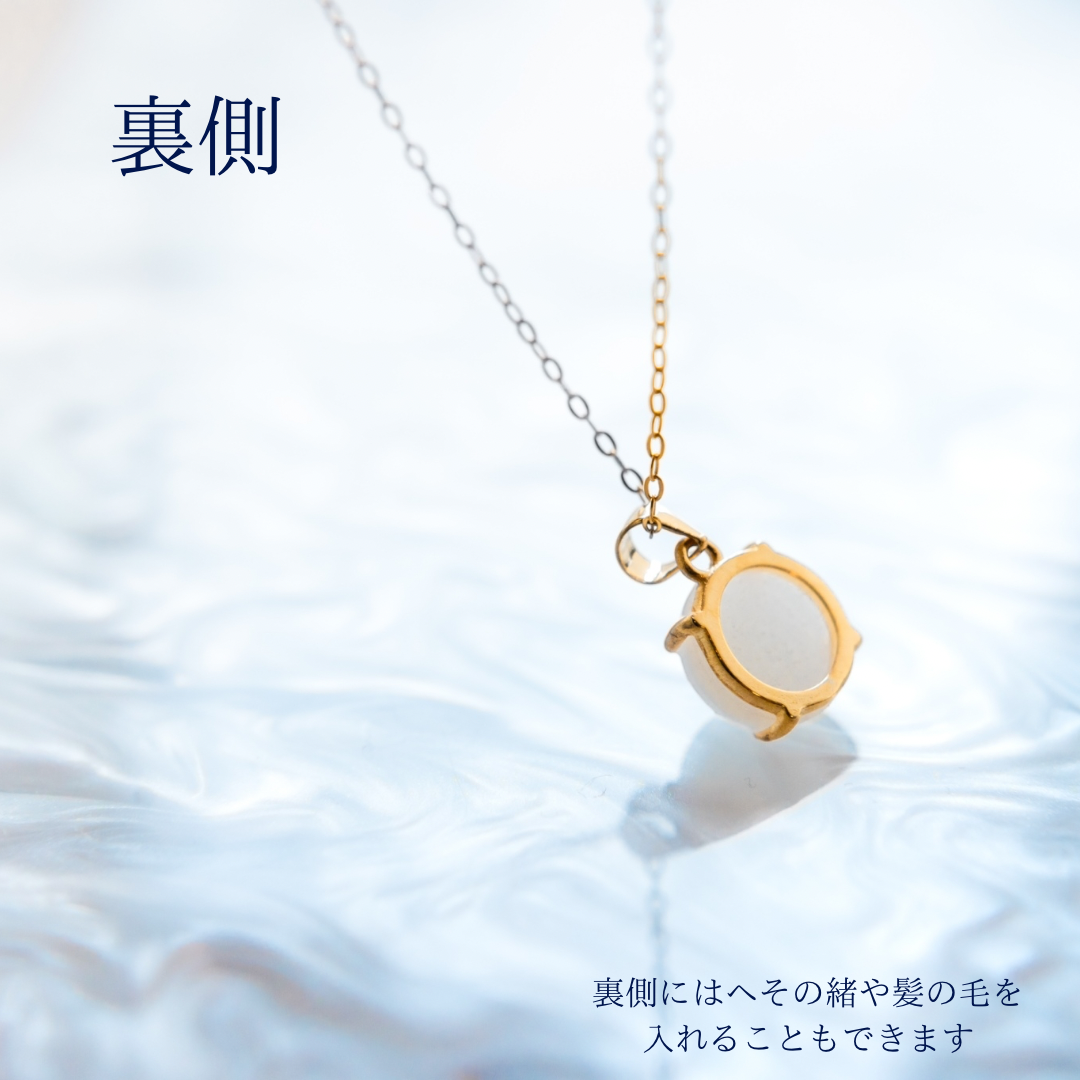 ラウンド ネックレス ゴールド