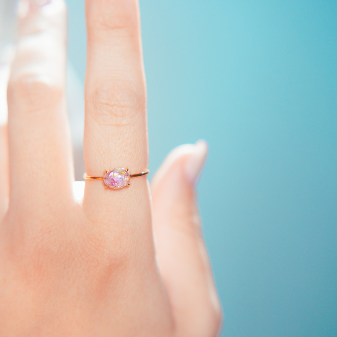 【母乳なし】へその緒オーバルリング