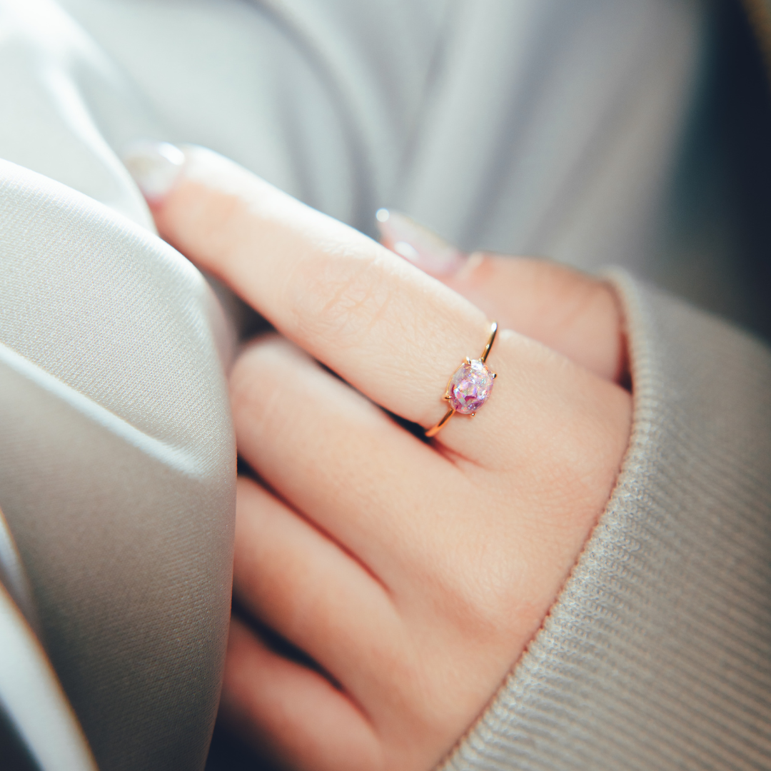 【母乳なし】へその緒オーバルリング