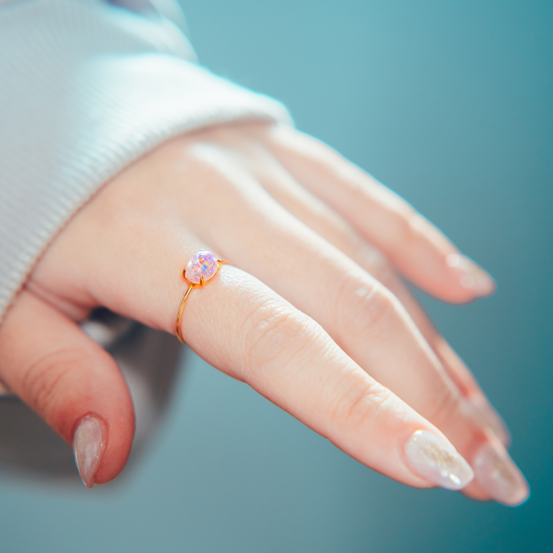 【母乳なし】へその緒オーバルリング