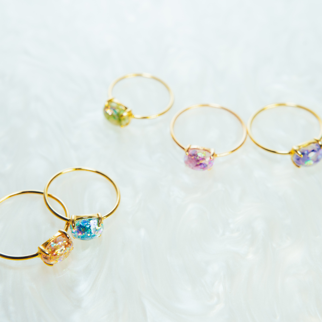 【母乳なし】へその緒オーバルリング