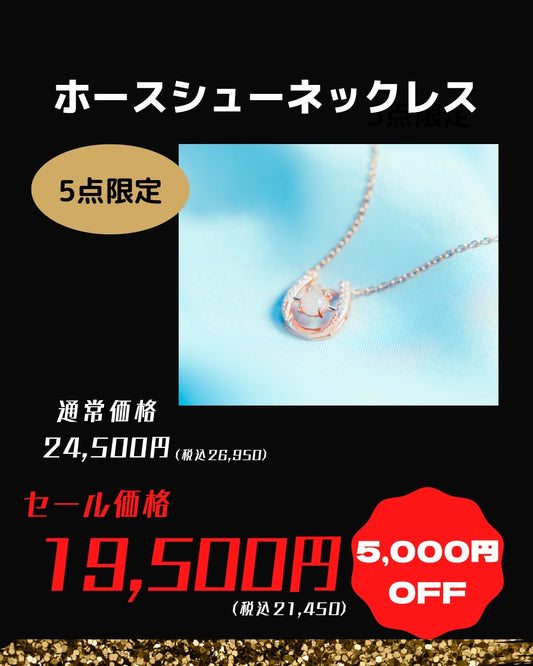 ★ブラックフライデー★ホースシュー　ネックレス
